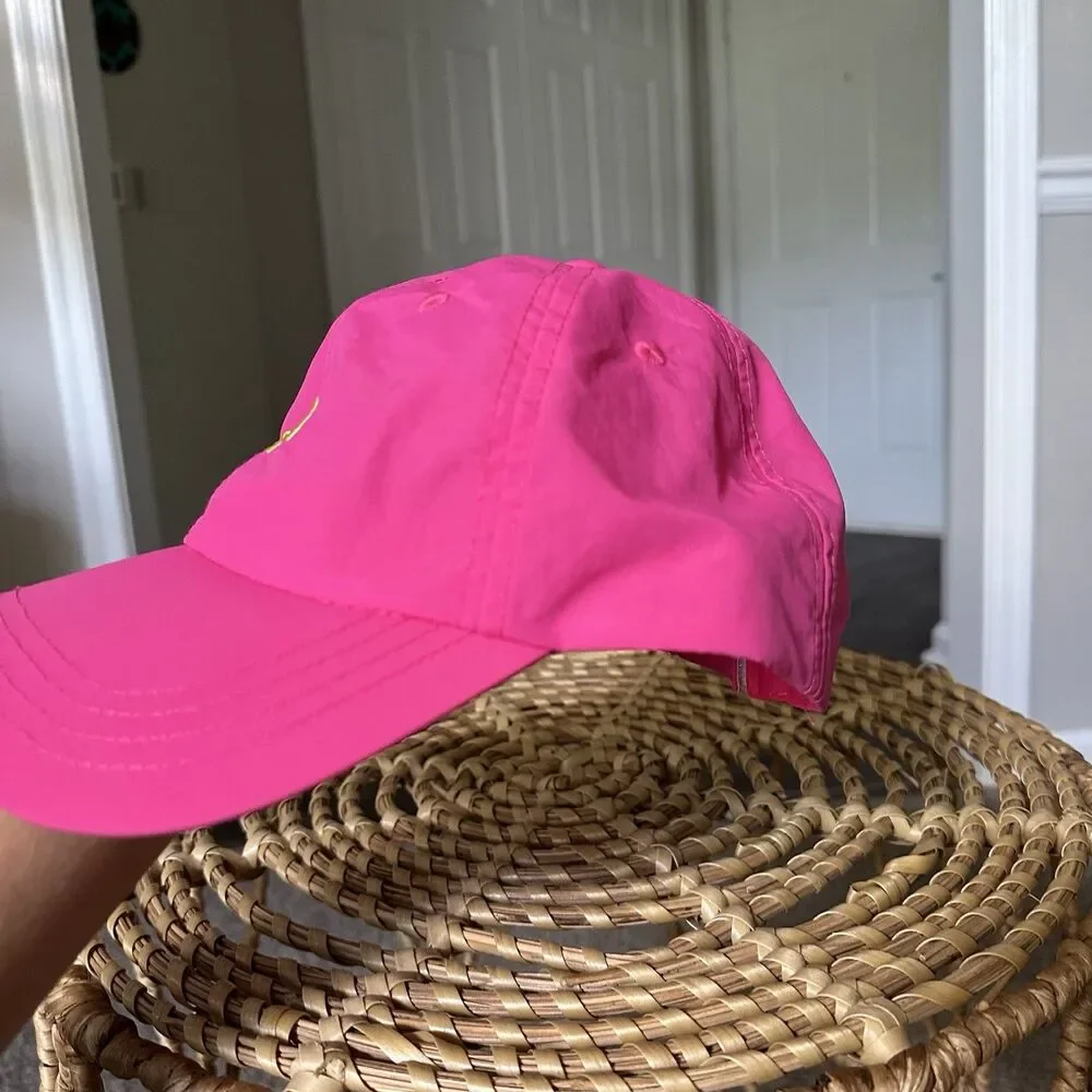 Authentic Poppi Soda Baseball Cap In Pink & Yellow NWOT Rare Merch